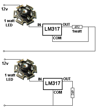 LED 7805 and LM317 - Digital Lab