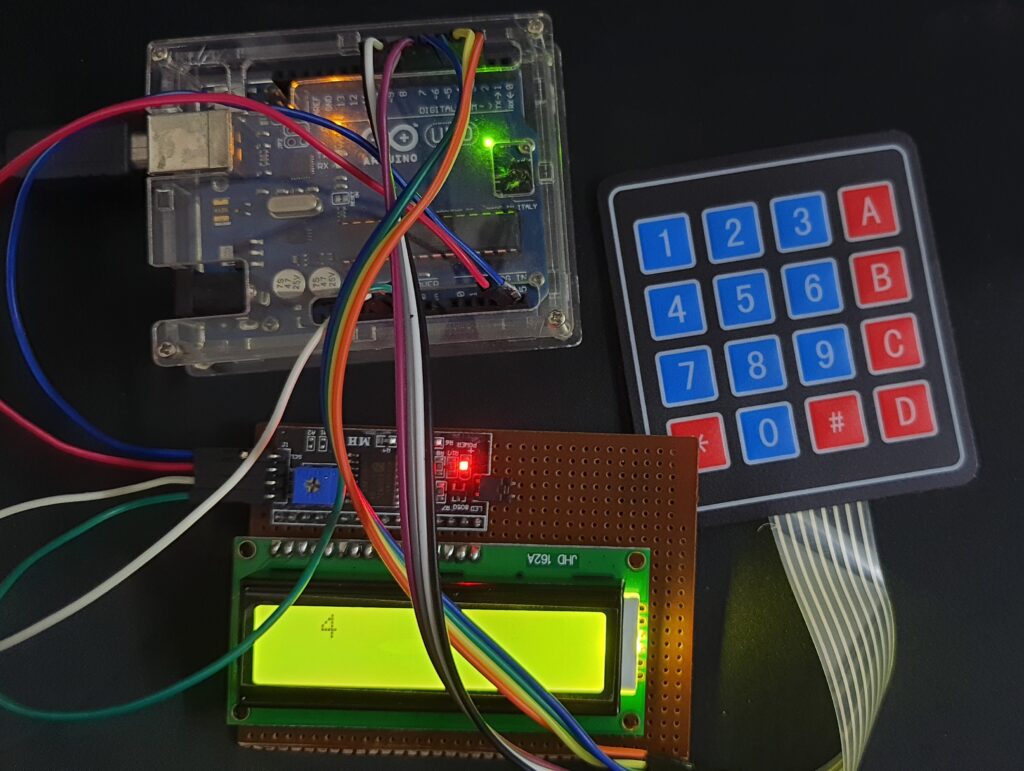 keypads with Arduino in action